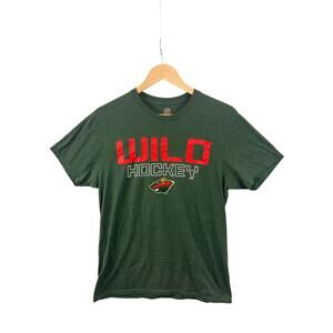 Minnesota Wild NHL Hockey‎ T-Shirt Green Graphic Tee Men's Medium Official